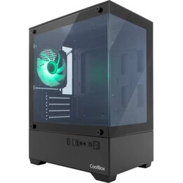 Caja Sobremesa Microatx Gm200 Vision Lite Negro Coolbox