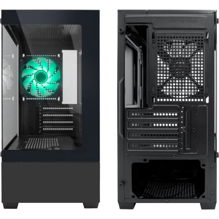 Coolbox Microatx GM200 Vision Lite Desktop Case, Black