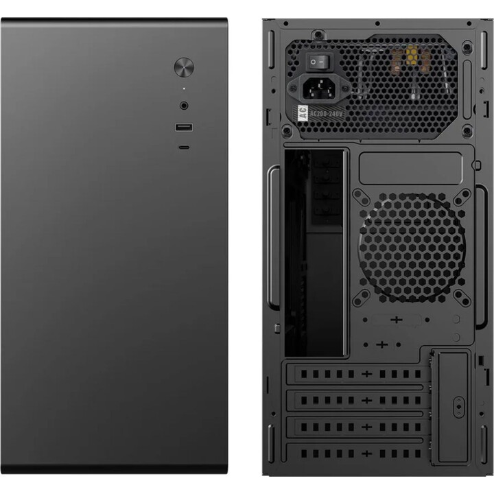 Boîtier Micro Atx Coolbox M640c Gpu Max 300mm 1x3.5 2x2.5 Couleur Noir