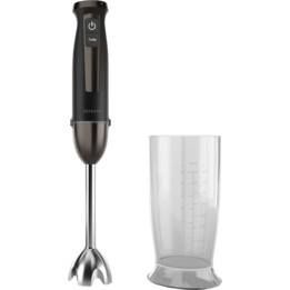 Aiwa Kenkiri 1500 Stabmixer, 40 Geschwindigkeiten, 6 Satoku-Klingen, 800 ml Glas, Schwarz