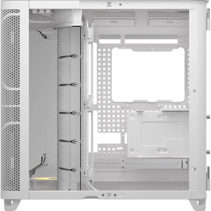 Corsair AIR 5400 RS-R ARGB PC Tower con vetro curvo e tripla camera, bianco