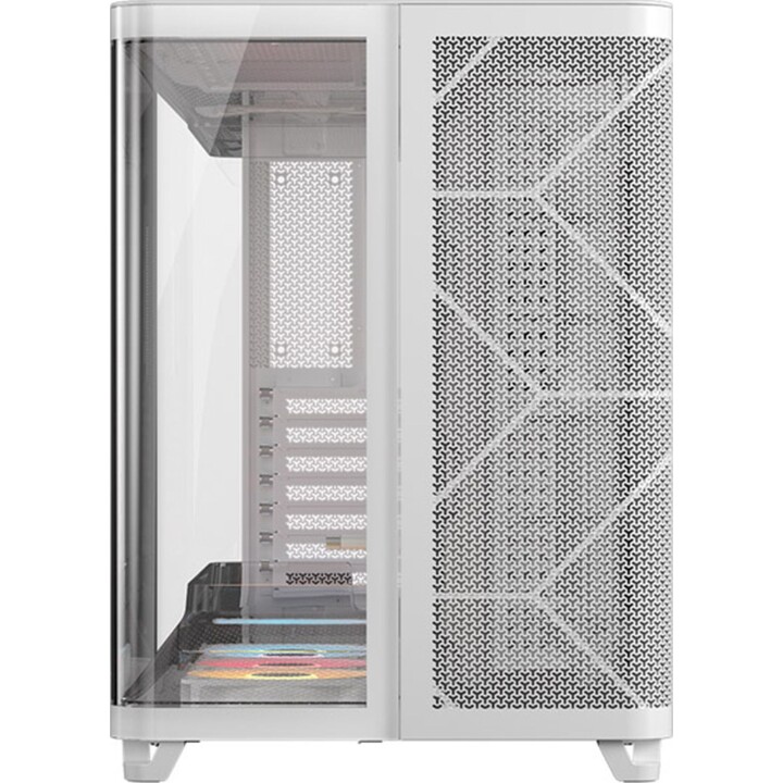 Corsair AIR 5400 RS-R ARGB PC Tower con vetro curvo e tripla camera, bianco