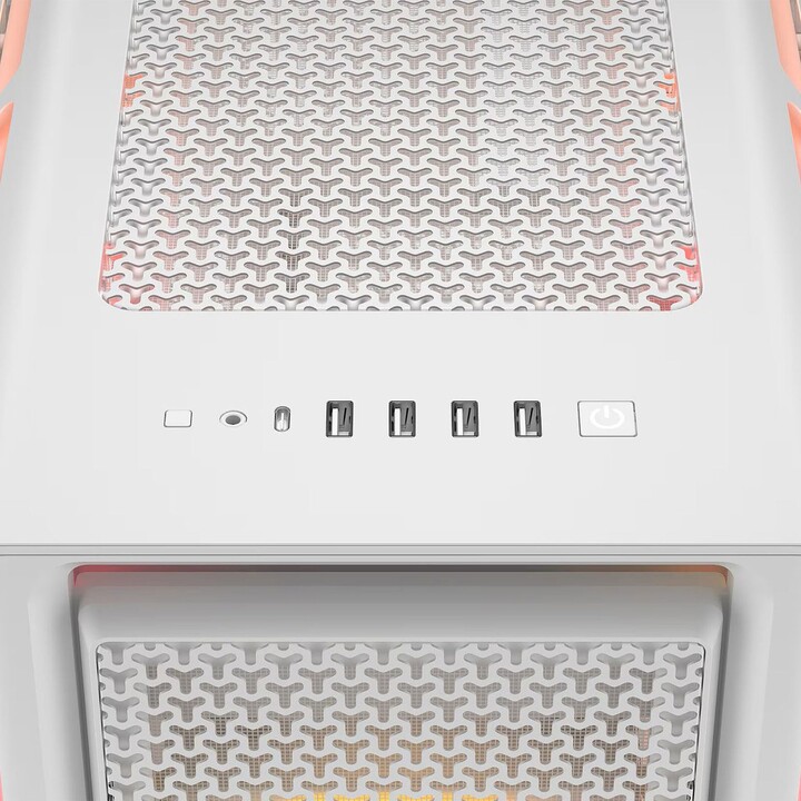 Tour PC Corsair iCUE LINK 5000T LX RGB Mid Tower EATX Verre Trempé USB-C Blanc