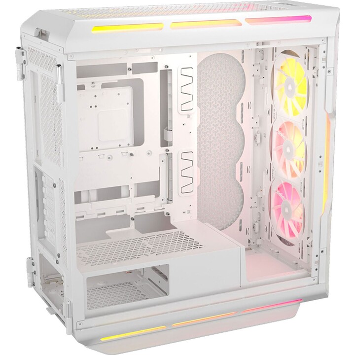 Tour PC Corsair iCUE LINK 5000T LX RGB Mid Tower EATX Verre Trempé USB-C Blanc