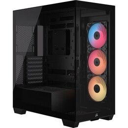 Corsair 3500X RS-R ARGB Case per PC, mid-tower, nero, 3 ventole, vetro temperato