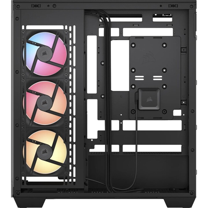 Tour PC Corsair 3500X LX-R RGB avec verre trempé, 3 ventilateurs, support E-ATX, noir