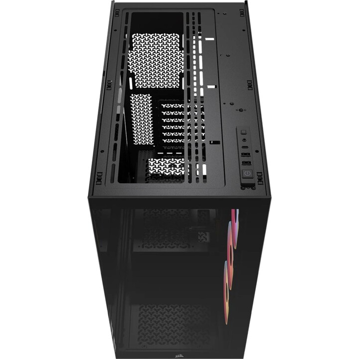 Tour PC Corsair 3500X LX-R RGB avec verre trempé, 3 ventilateurs, support E-ATX, noir