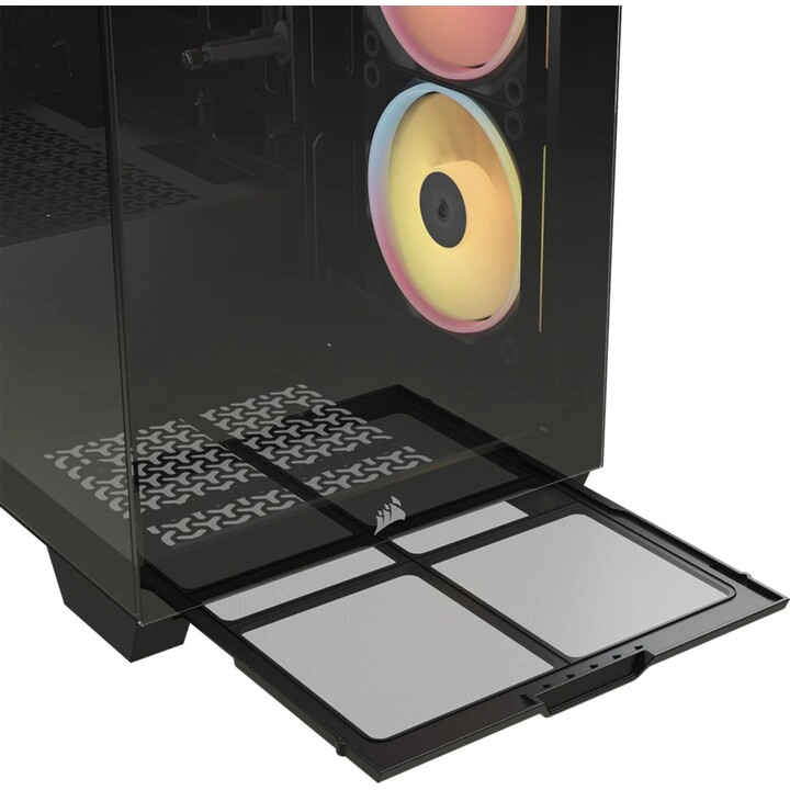 Tour PC Corsair 3500X LX-R RGB avec verre trempé, 3 ventilateurs, support E-ATX, noir