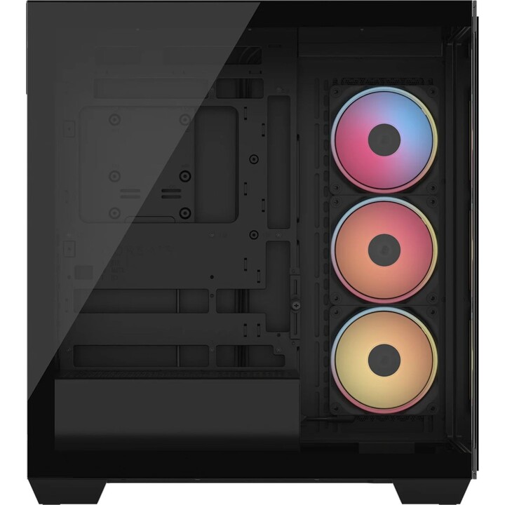 Tour PC Corsair 3500X LX-R RGB avec verre trempé, 3 ventilateurs, support E-ATX, noir