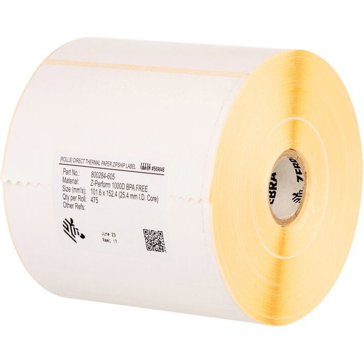 Etiquetas de papel 76x25 mm Zebra Z-Perform 1000D