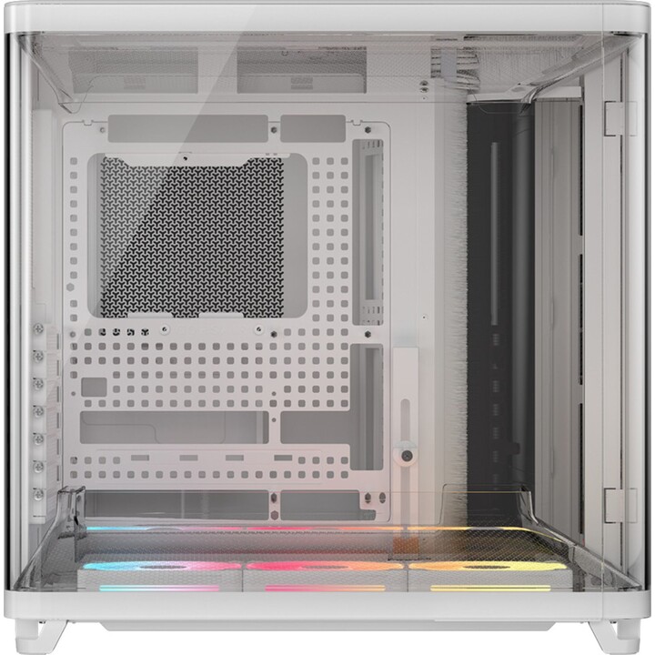 Corsair AIR 5400 LX-R Link RGB Triple Chamber Tempered Glass Case, White