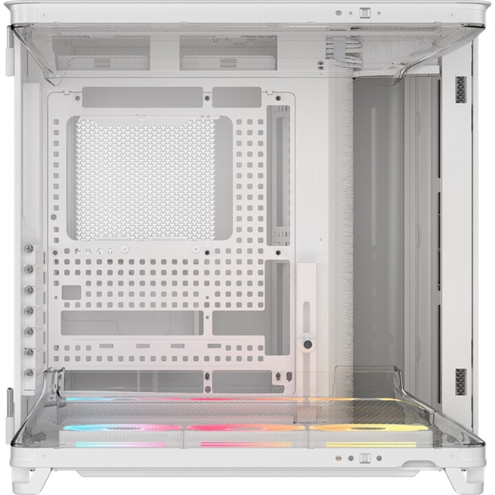 Corsair AIR 5400 LX-R Link RGB Triple Chamber Tempered Glass Case, White