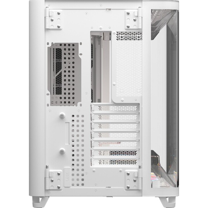 Corsair AIR 5400 LX-R Link RGB Triple Chamber Tempered Glass Case, White