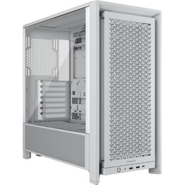 Torre PC Torre Corsair 4000D Airflow Blanco ATX/EATX Vidrio Templado 3x120mm USB-C Sin Fuente