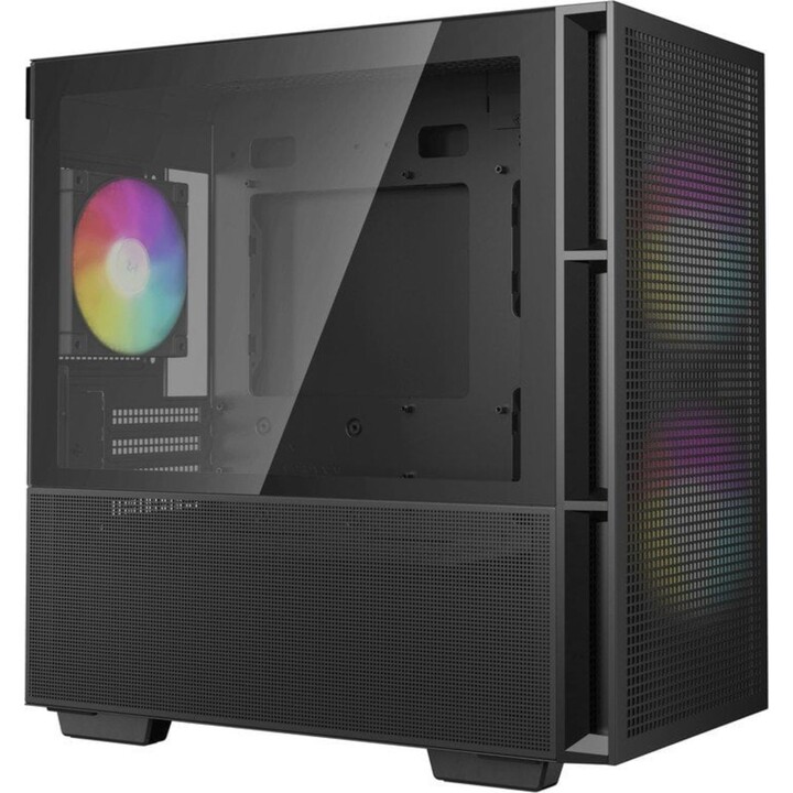 Tower PC DeepCool CH360 con vetro temperato e USB 3.2 - nero