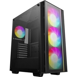 Boîtier mi-tour Deepcool Matrexx 55, synthétique ABS, filtre anti-poussière SPCC, noir