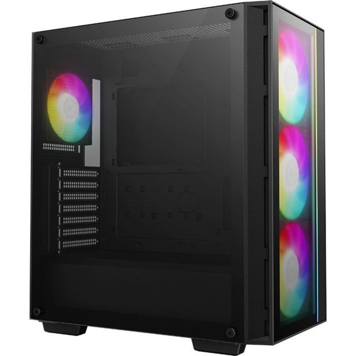 Gabinete torre média Deepcool Matrexx 55, sintético ABS, filtro de poeira SPCC, preto