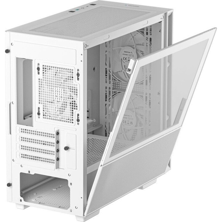 Torre para PC DeepCool CH360, vidro temperado, USB 3.2, branco