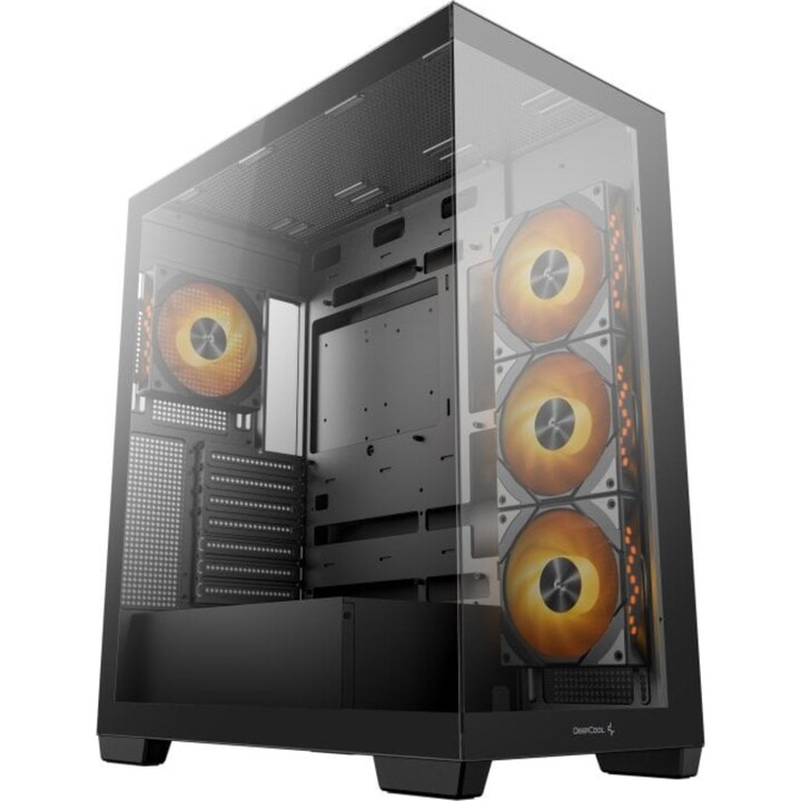 Torre PC Caja DeepCool CG580 4F Negra ATX Vidrio Templado 4 Ventiladores RGB
