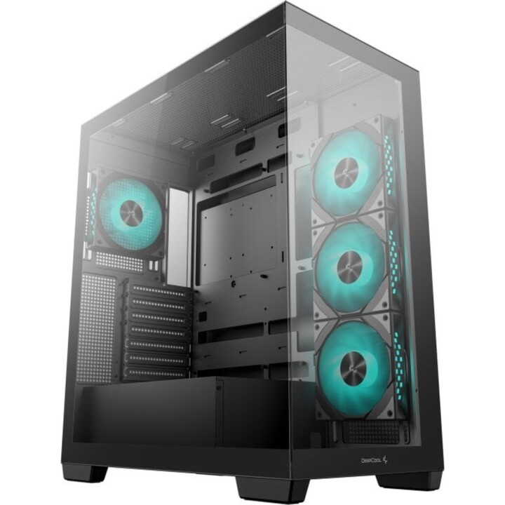 Torre PC Caja DeepCool CG580 4F Negra ATX Vidrio Templado 4 Ventiladores RGB