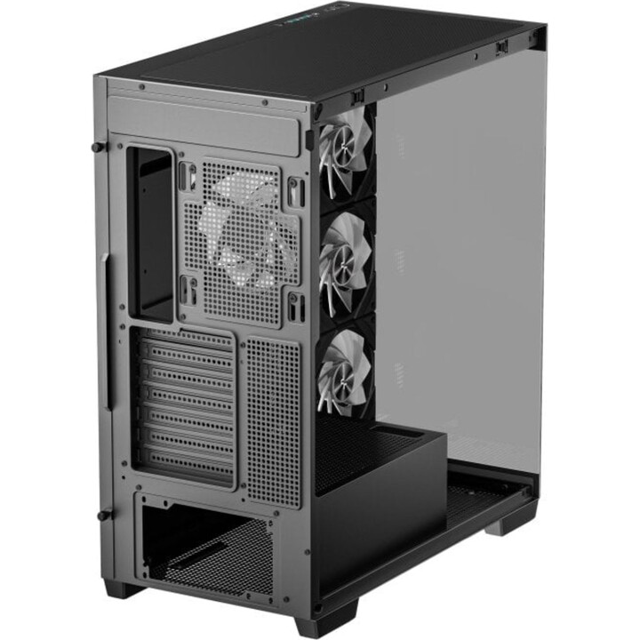 Torre PC Caja DeepCool CG580 4F Negra ATX Vidrio Templado 4 Ventiladores RGB