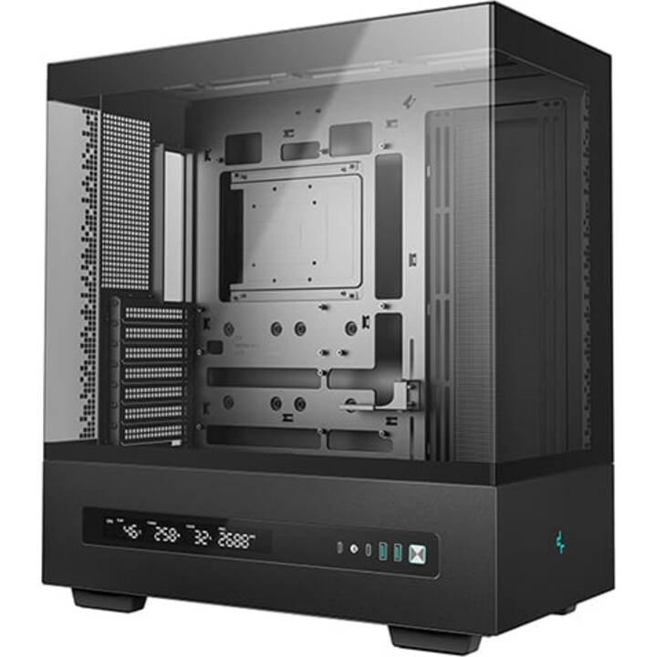 DeepCool CH690 Custodia Tower per PC DIGITALE ATX, Nero, 8 Slot, Vetro/Mesh, USB-C, GPU, 450 mm