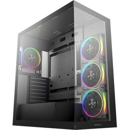 Torre PC Caja DeepCool CG580 4F V2 ATX Negra Cristal Templado RGB Gaming