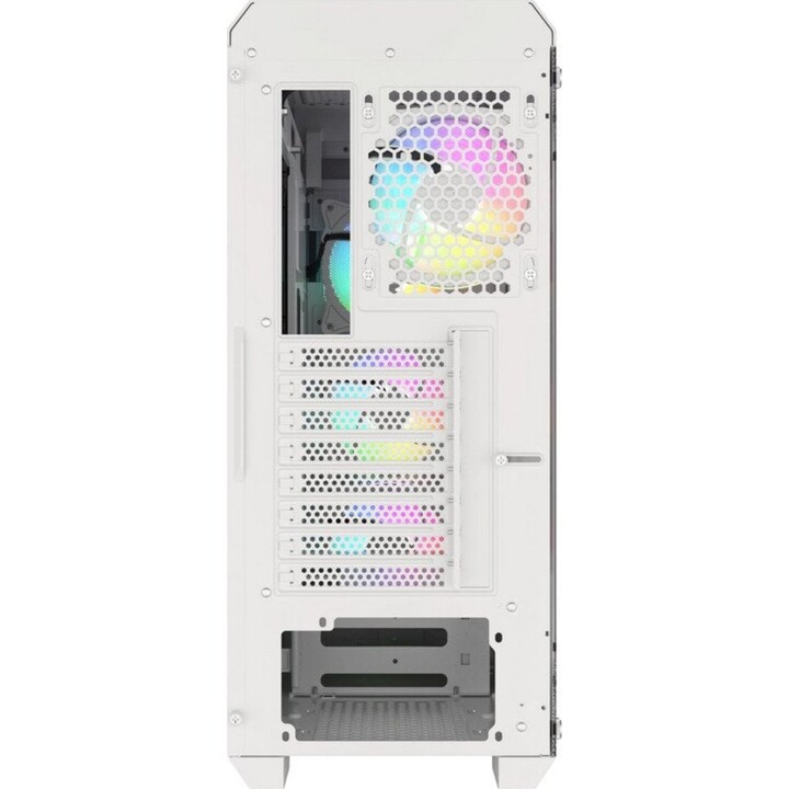 Genesis Irid 505 V2 ARGB Midi Tower PC Tower Gehärtetes Glas USB 3.0 Weiß