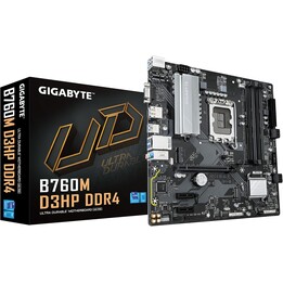 Gigabyte B760m D3hp Ddr4 - Compatível com CPUs Intel Core de 14ª geração, Digital Vrm 4 + 1 + 1 fases, até 5333 MHz Ddr4 (oc), 2