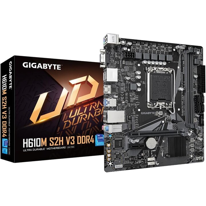 Gigabyte h610m s2h v3 scheda ddr4 (rev. 1.0) intel1700 2ddr4 hdmi pcie4.0 4sata3 usb3.2 matx