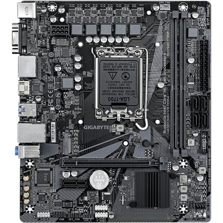 Gigabyte h610m s2h v3 scheda ddr4 (rev. 1.0) intel1700 2ddr4 hdmi pcie4.0 4sata3 usb3.2 matx
