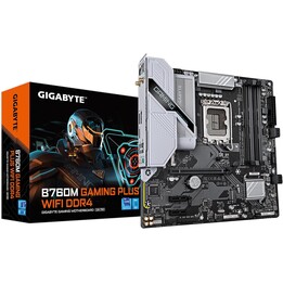 Carte mère Gigabyte B760m Gaming Plus Wifi Ddr4 - Compatible avec les processeurs Intel Core de 14e génération, 4+1+1 phases Vrm