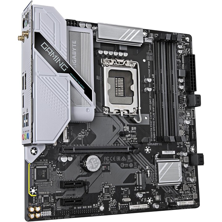 Scheda madre Gigabyte B760m Gaming Plus Wifi Ddr4 - Compatibile con processori Intel Core di 14a generazione, 4+1+1 fase Vrm, fi
