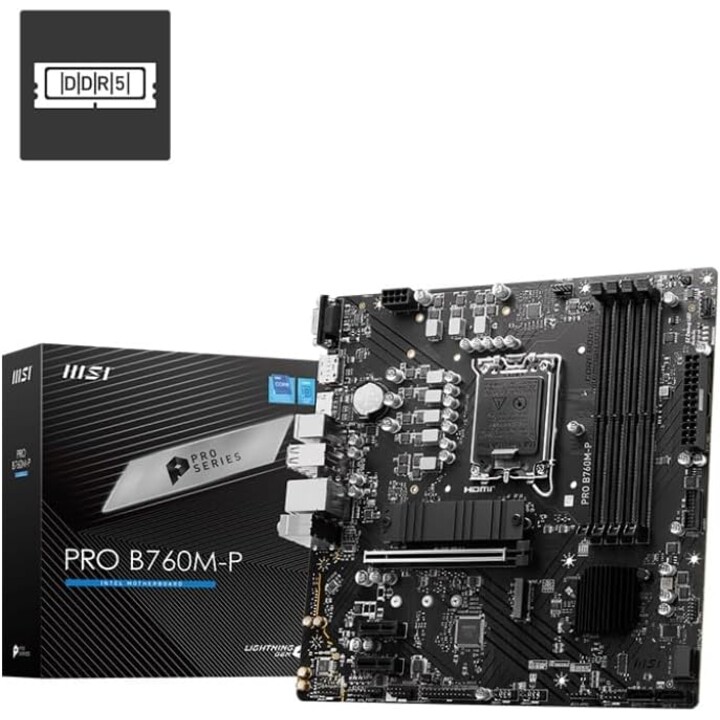 Scheda madre Intel MSI PRO B760M-P DDR4 LGA 1700