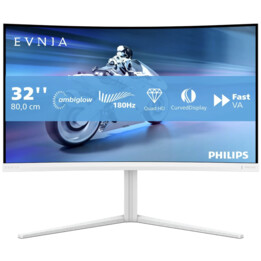 Monitor para jogos Philips EVNIA 32M2C5501 Curvo QHD de 32", 180 Hz, WLED, 1 ms GtG, VA rápido, HDR10, sincronização adaptativa,