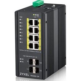 Zyxel 12-Port Gigabit PoE Switch (RGS200-12P)