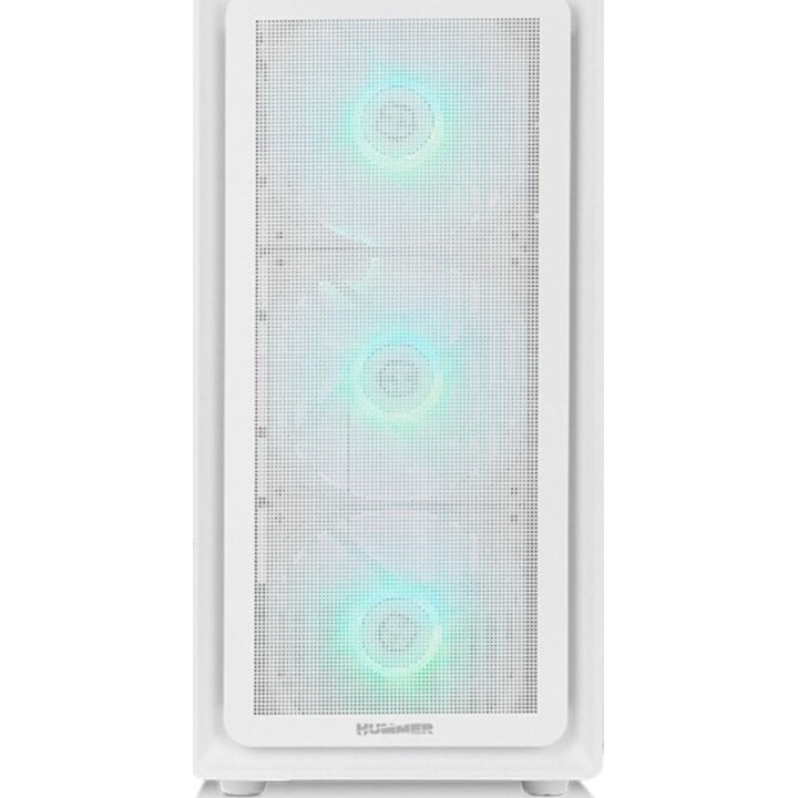 Caixa Semi-Torre PC Tower NOX Hummer AERO Branco ARGB ATX/M-ATX/ITX Vidro Temperado 4x140mm ARGB PWM/USB-C