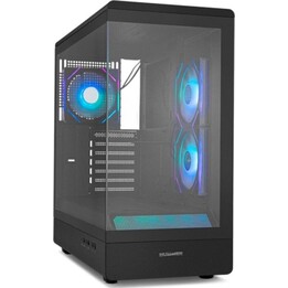 Nox Hummer Signal ARGB Schwarz ATX/Micro ATX Mid-Tower PC Tower mit gehärtetem Glas