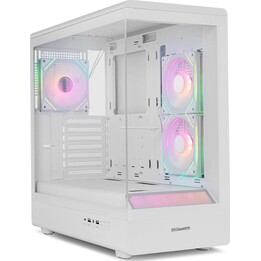 Boîtier mi-tour USB Type-C Nox sans cadre Hummer Signal ARGB blanc
