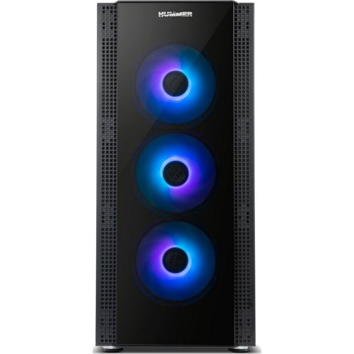 Tour PC Nox Hummer Horus ARGB E-ATX Verre Trempé USB 3.0 Noir