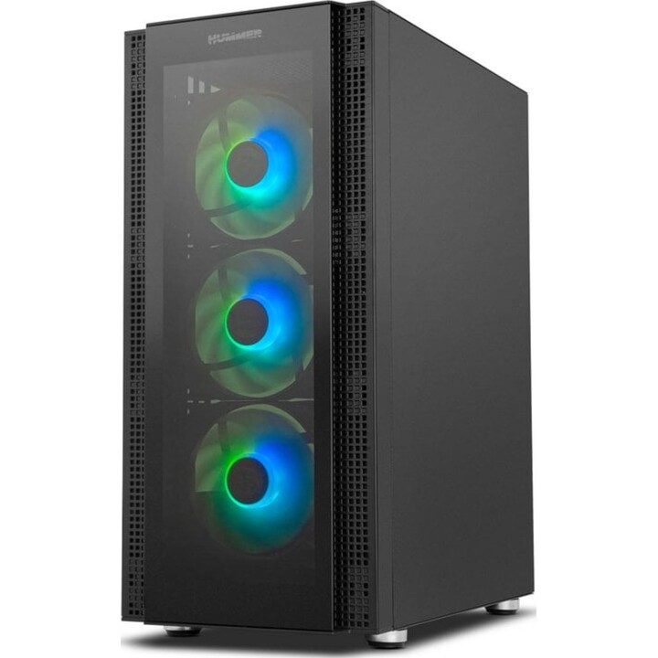 Tour PC Nox Hummer Horus ARGB E-ATX Verre Trempé USB 3.0 Noir