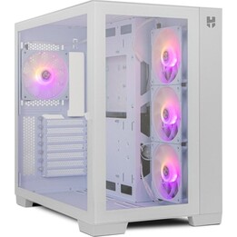 Nox Hummer Astra ARGB PC Tower con vetro temperato e USB 3.0, bianco