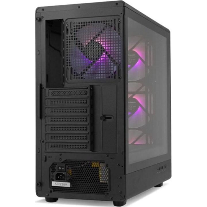 Torre PC Torre Nox Hummer AERO Semitorre Hyperflow ARGB Negra con Tipo C y Cristal Templado