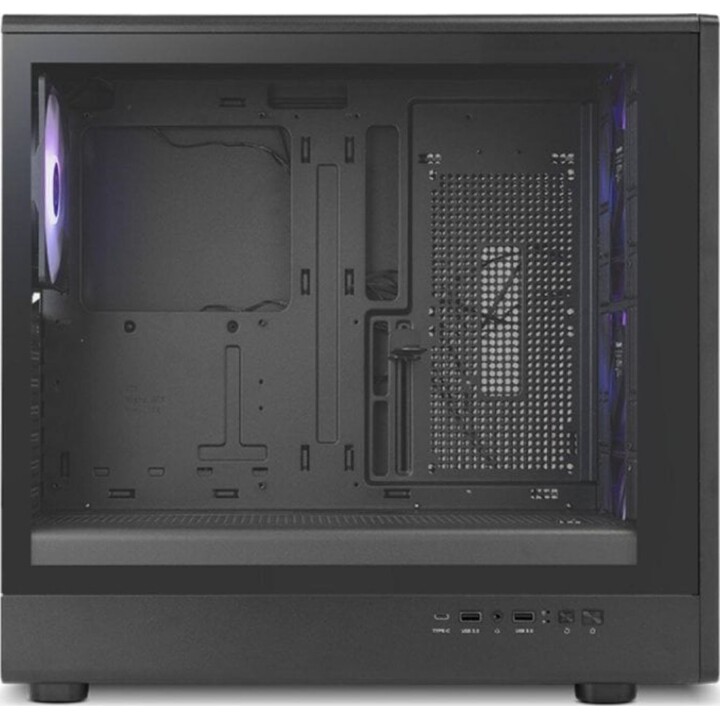 Torre PC Torre Nox Hummer AERO Semitorre Hyperflow ARGB Negra con Tipo C y Cristal Templado