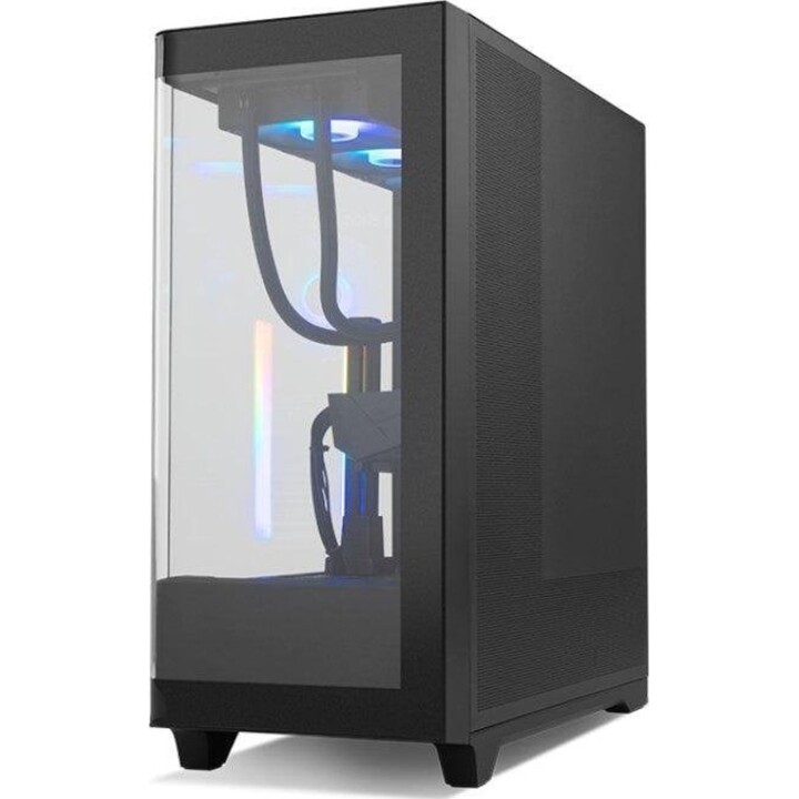 Torre PC Caja PC NOX Hummer ETHER Semitorre Gaming Cristal Curvo ATX USB-C Negro