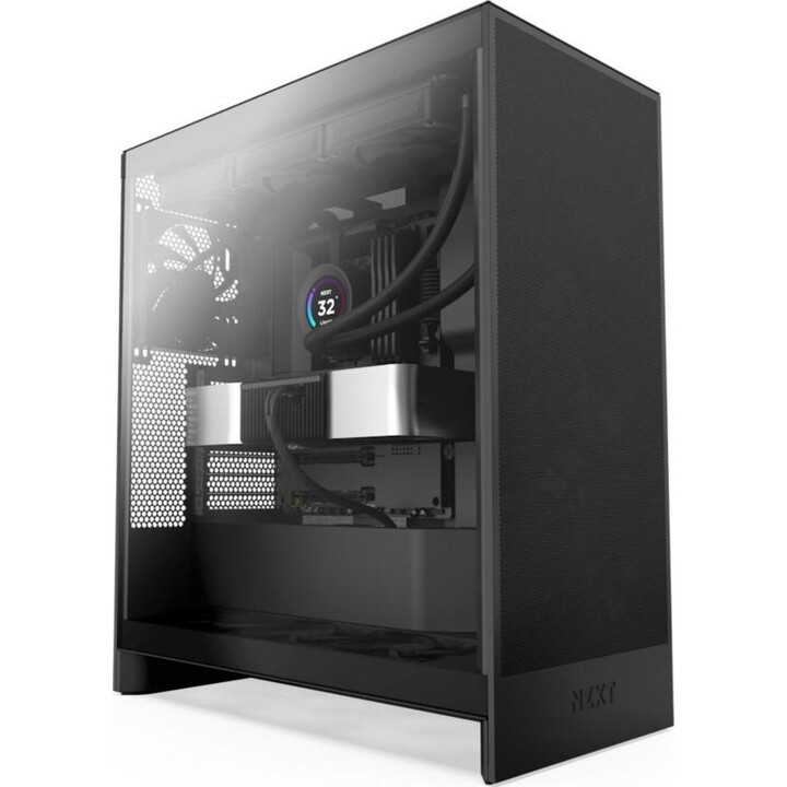 Torre PC NZXT H7 Flow 2024, vetro temperato, USB 3.2, nero