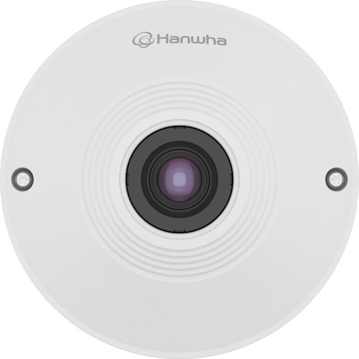 Hanwha Techwin QNF-9010: Câmara Minidome Fisheye de 12 MP, 30 fps, lente de 1,08 mm