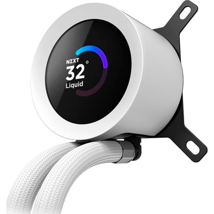 NZXT Kraken Plus RGB Refroidissement Liquide 240 mm 2 Ventilateurs Blanc LED TFT
