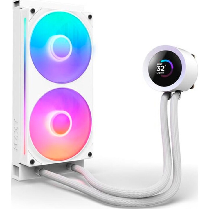 NZXT Kraken Plus RGB Refroidissement Liquide 240 mm 2 Ventilateurs Blanc LED TFT