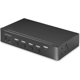 StarTech P4AD122-KVM-SWITCH: Comutador KVM DisplayPort de 4 portas, 4K@60Hz, hub USB 3.2 (6 portas), suporte de áudio, compatíve